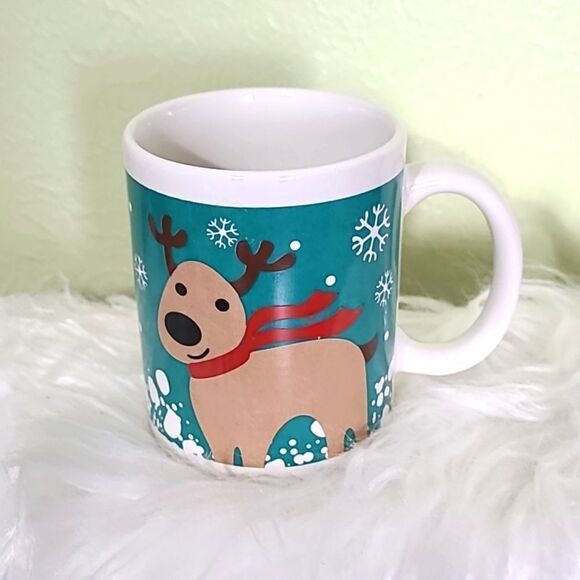 Holiday Reindeer Mug,  12 oz - Picture 1 of 4